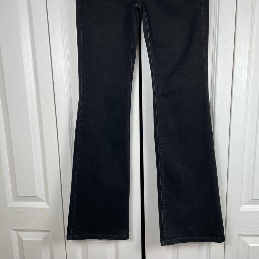 WHBM Modern Flare Jeans Women’s 4 Black Embellished Y2K Gorpcore Goth Casual - Picture 3 of 16